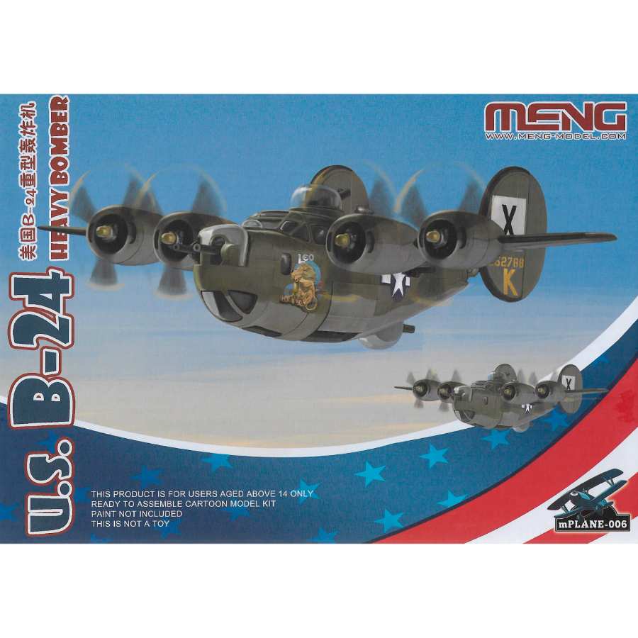 Meng Model Kit Cartoon Model US B-24 Heavy Bomber