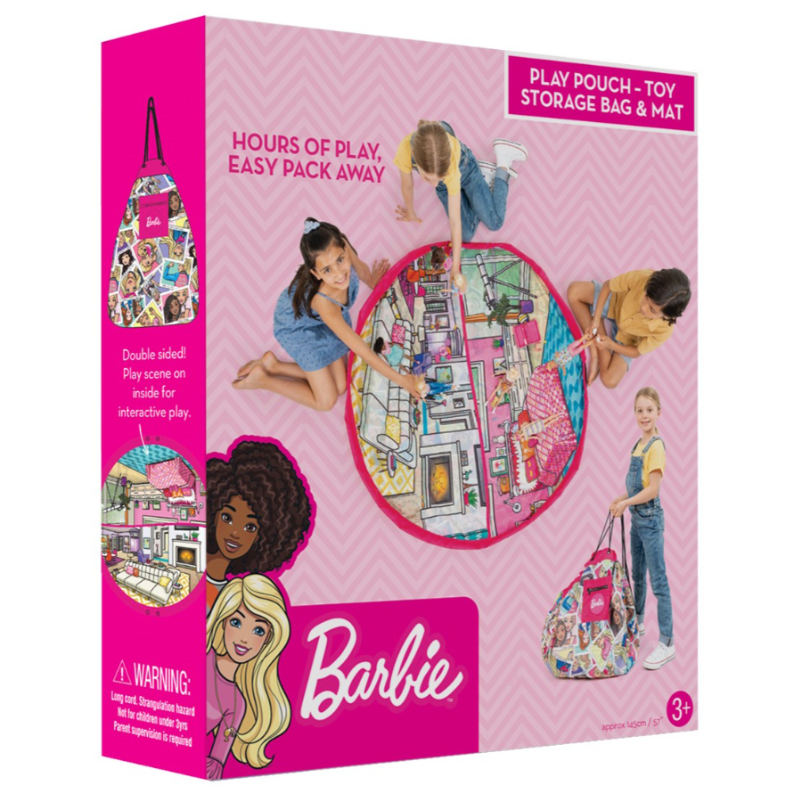 Play Pouch Barbie Toy Storage Bag & Playmat
