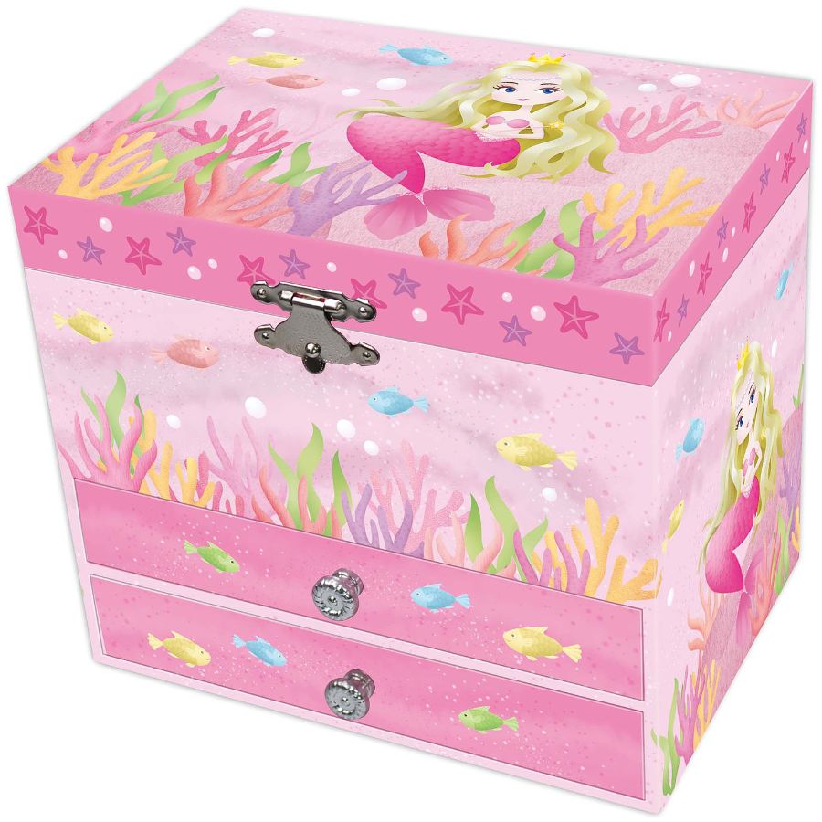 Jewel Box Pink Mermaid With Drawers