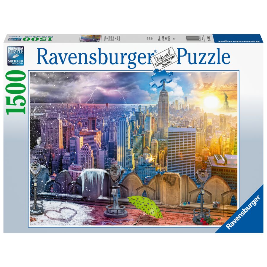 Ravensburger Puzzle 1500 Piece Seasons Of New York