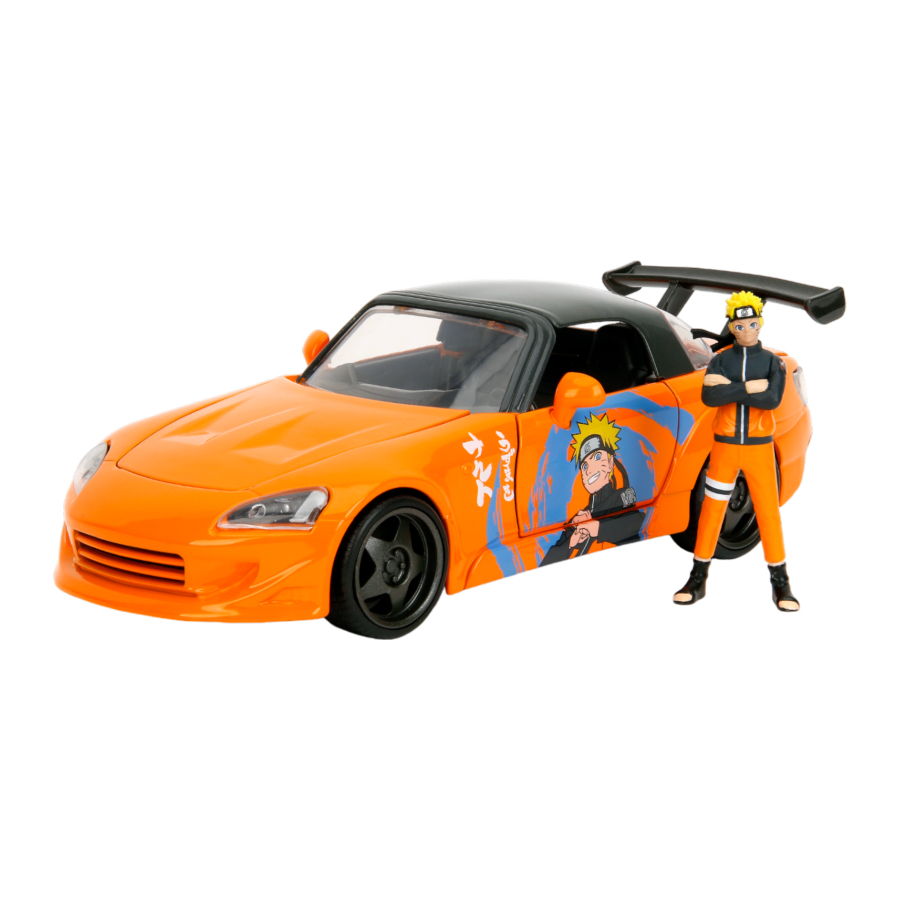 Jada Diecast 1:24 Naruto 2001 Honda S2000 With Naruto Figure