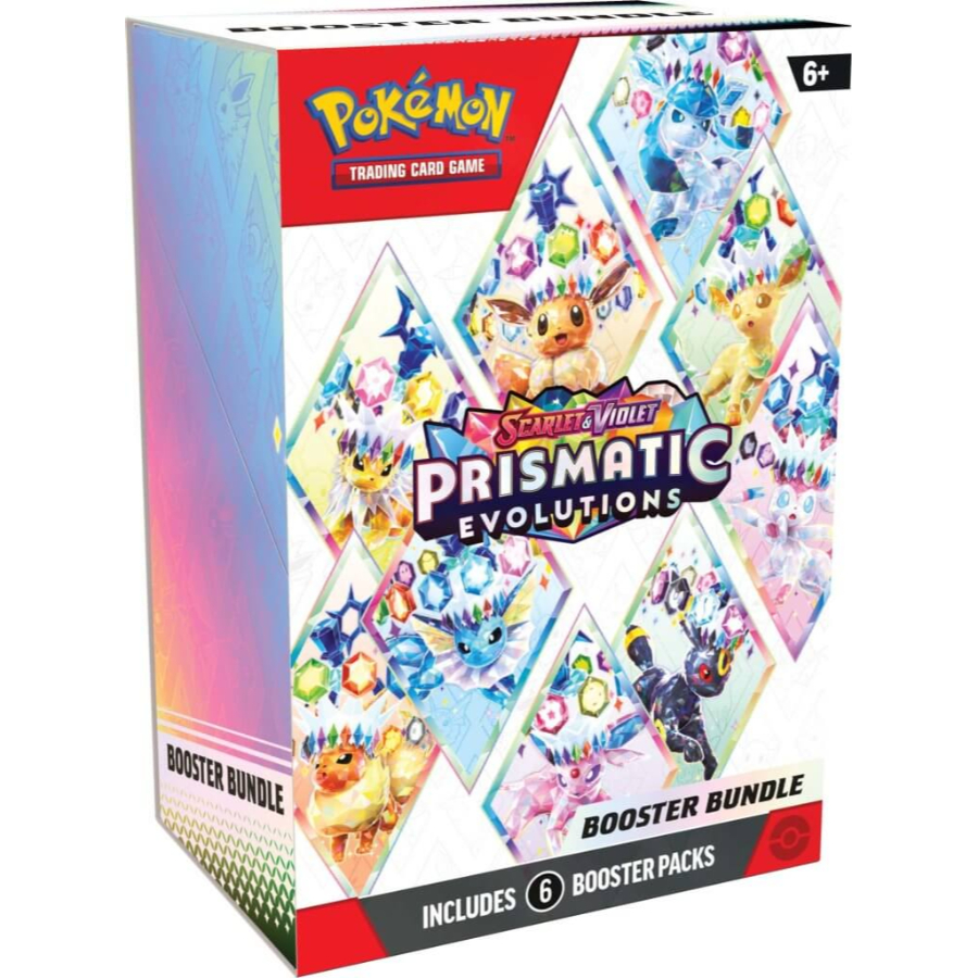 Pokemon TCG Scarlet & Violet Prismatic Evolutions Booster Bundle Including 6 Booster Packs