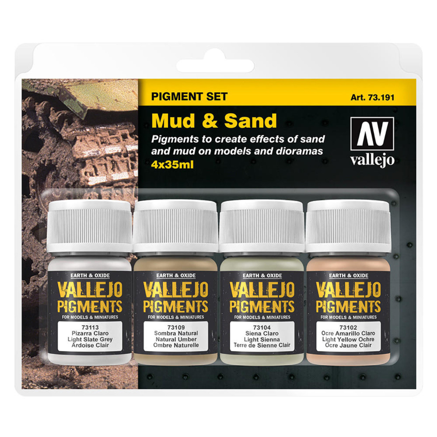 Vallejo Pigment Set Mud & Sand 35mL 4 Pack