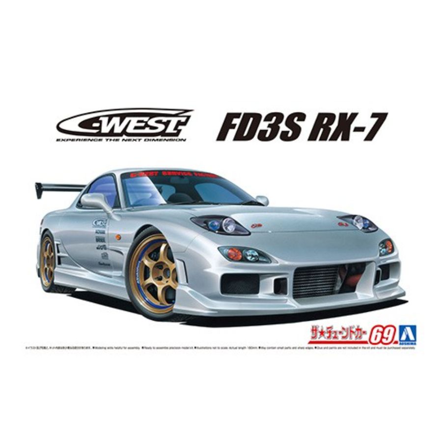 Aoshima Model Kit 1:24 C-West FD3S RX-7 99 Mazda