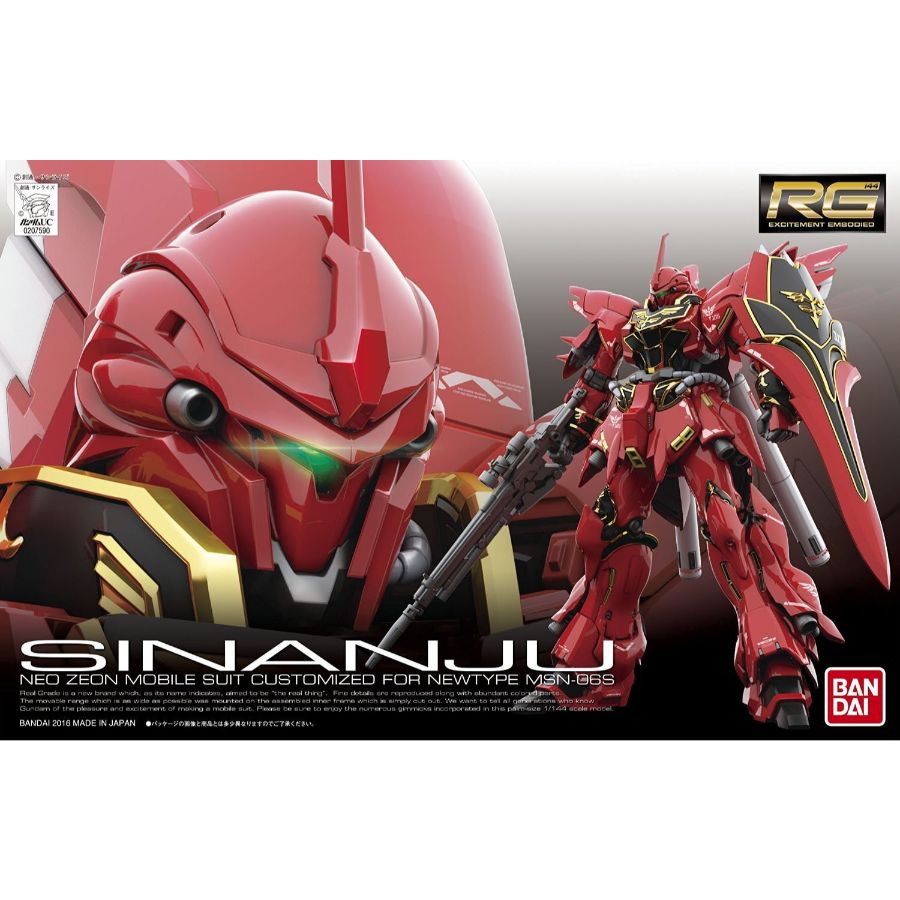 Gundam Model Kit 1:144 RG MSN-06S Sinanju