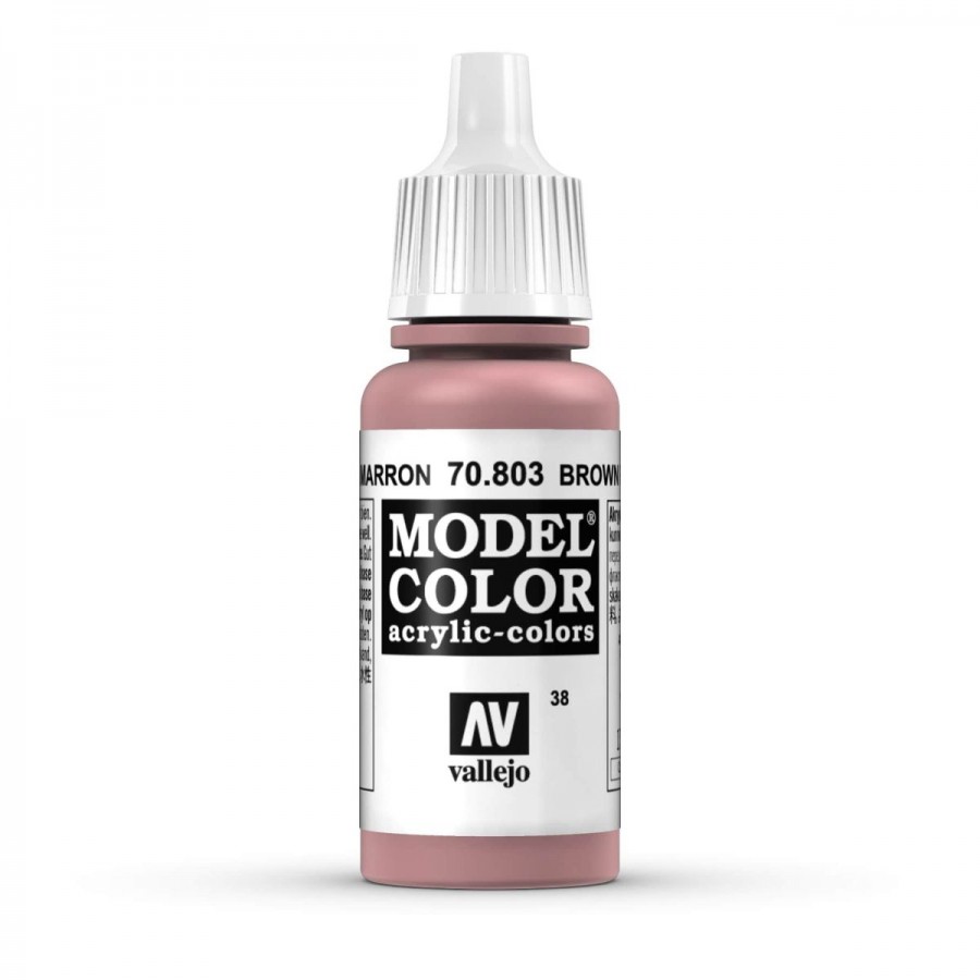 Vallejo Acrylic Paint Model Colour Brown Rose 17ml