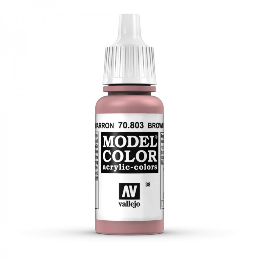 Vallejo Acrylic Paint Model Colour Brown Rose 17-18ml