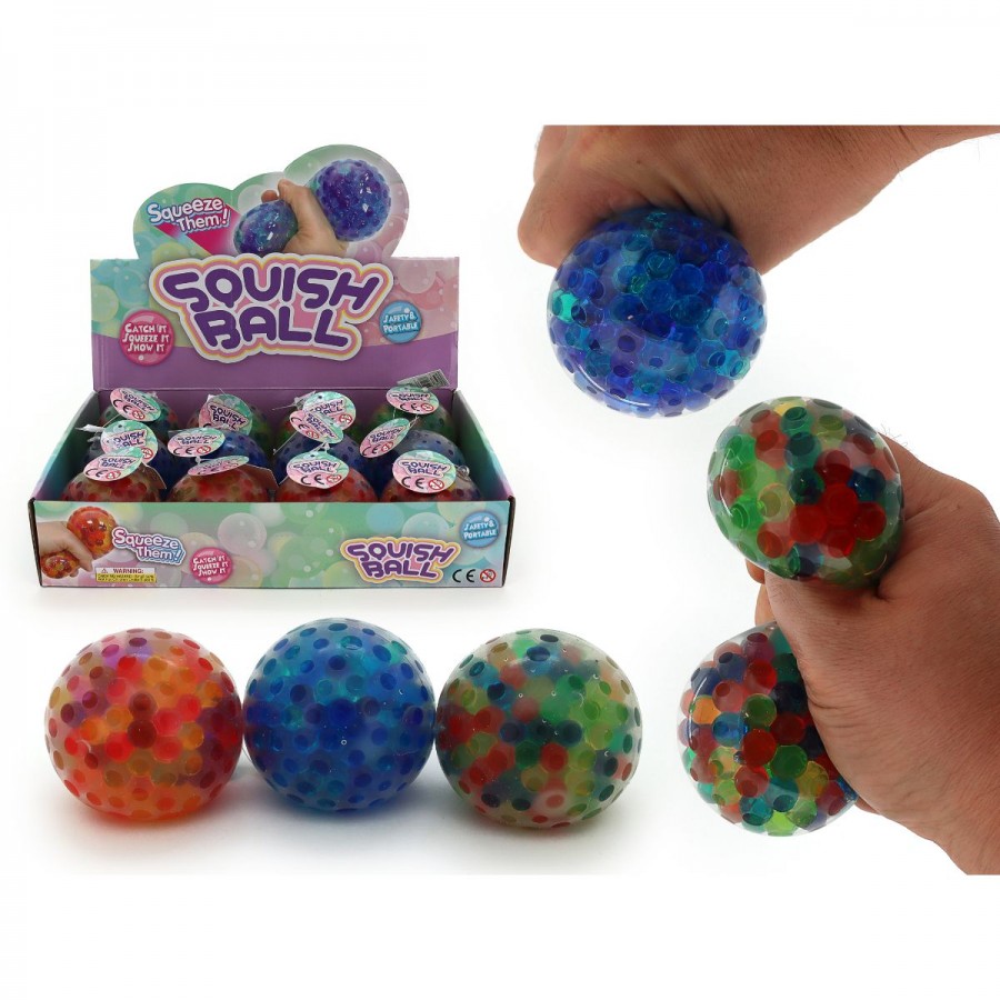 Squish Ball With Orbs Assorted