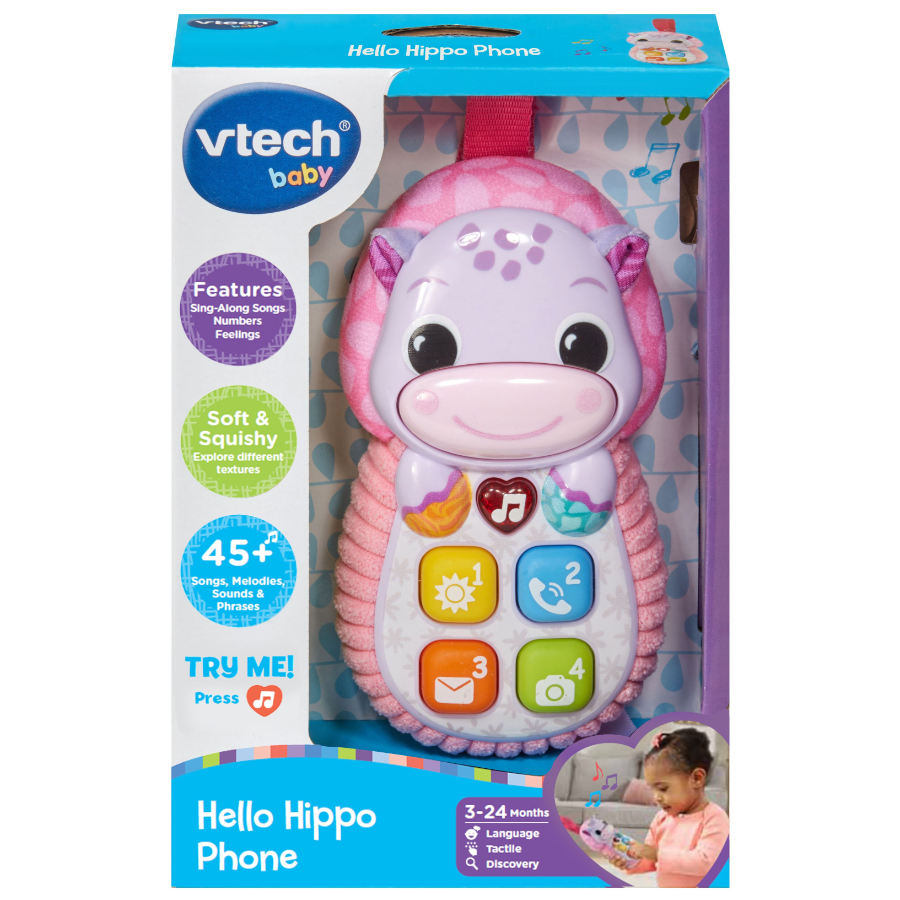 VTech Hello Hippo Phone Pink