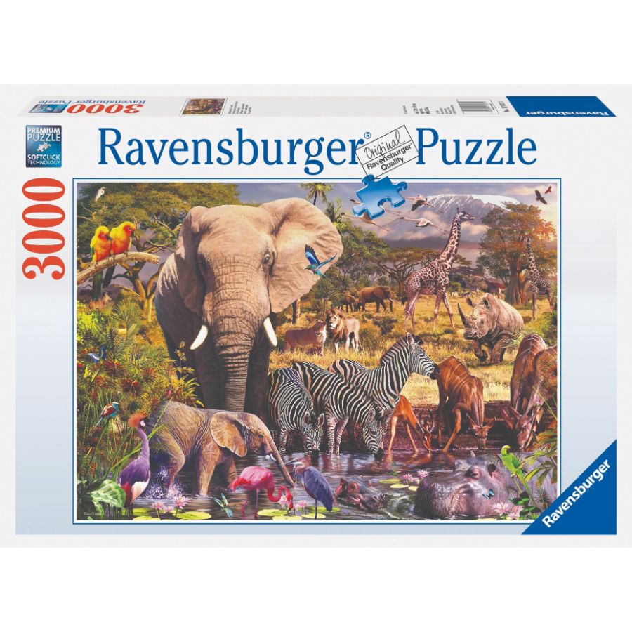 Ravensburger Puzzle 3000 Piece African Animal World