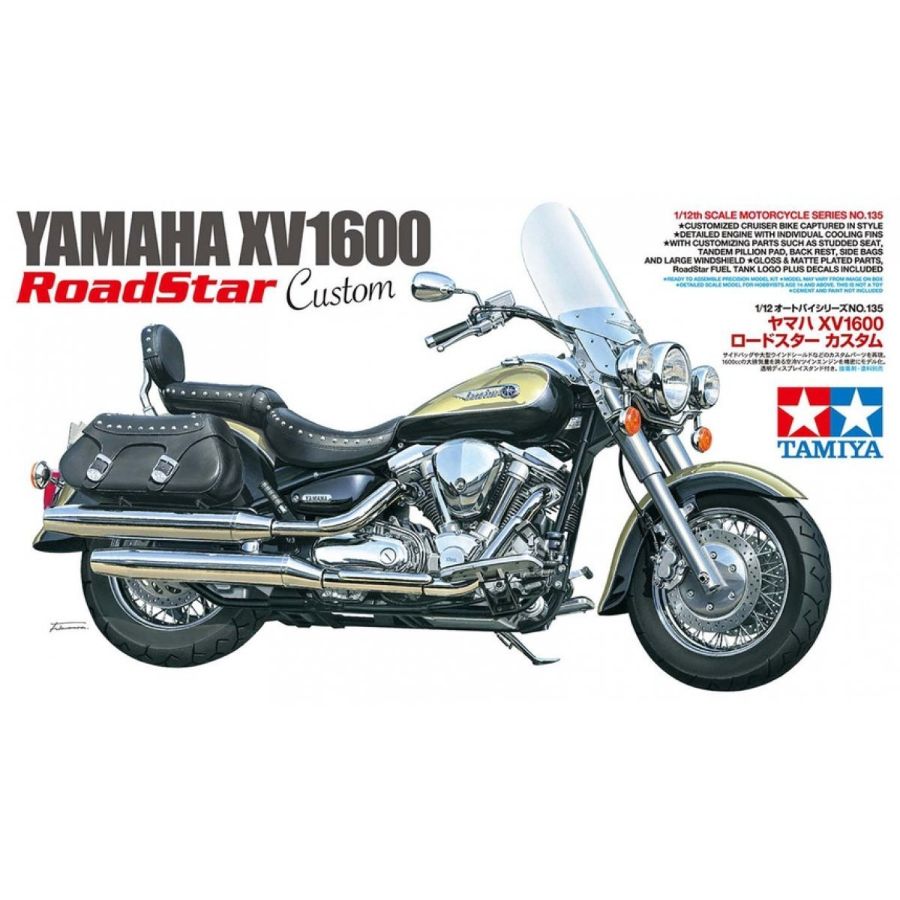 Tamiya Model Kit 1:12 Yamaha XV1600 Road Star Custom Motorcycle