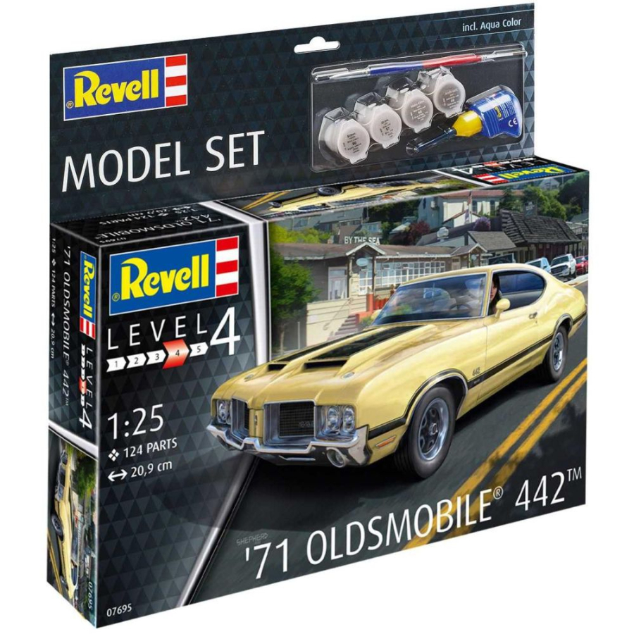 Revell Model Kit Gift Set 1:24 71 Oldsmobile 442 Coupe