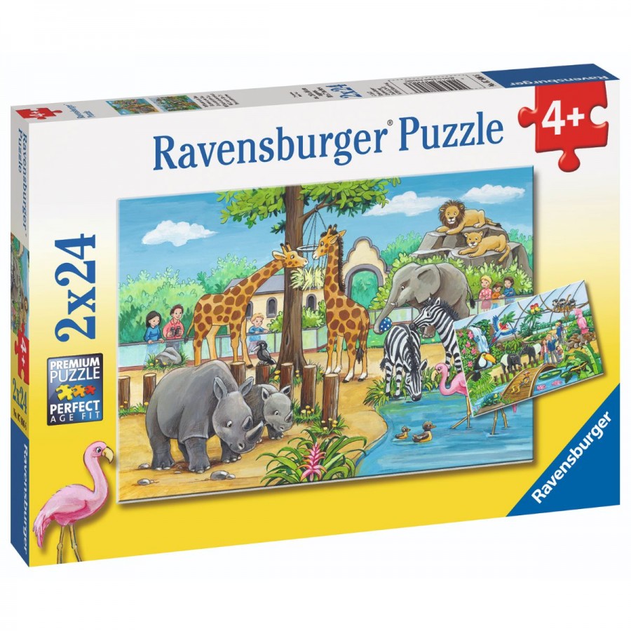 Ravensburger Puzzle 2x24 Piece Welcome To The Zoo