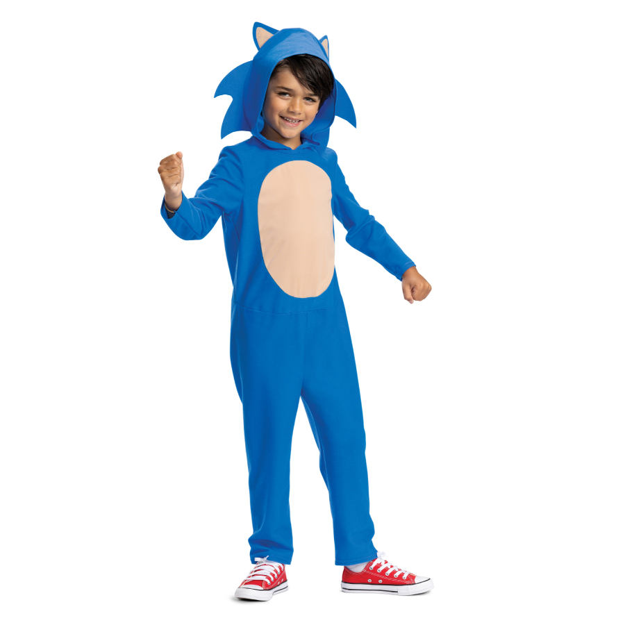 Sonic The Hedgehog Kids Dress Up Costume Size 4-6