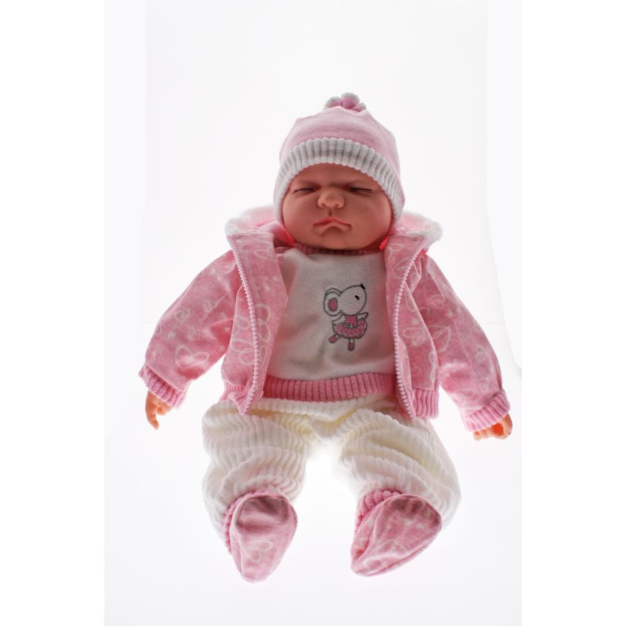 Baby Doll Mia Pink Mouse and Jacket