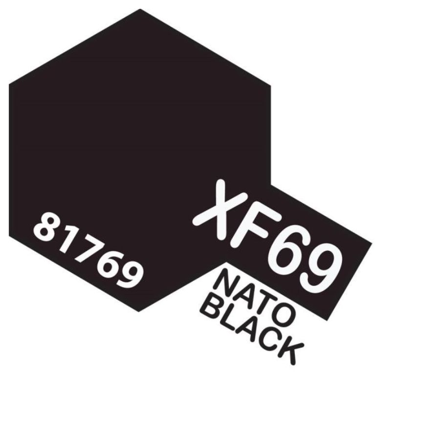 Tamiya Mini Acrylic Paint XF69 Nato Black