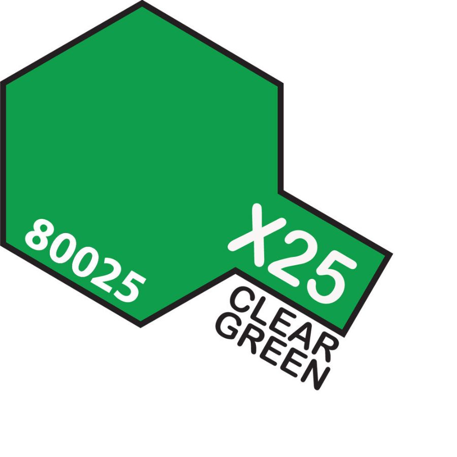 Tamiya Enamel Paint X25 Clear Green