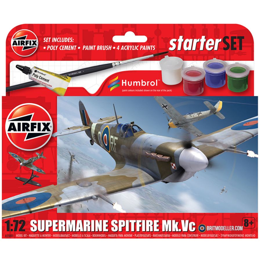 Airfix Starter Kit 1:72 Supermarine Spitfire MKVC
