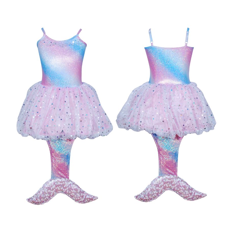 Mystic Mermaid Dress Size 3-4 Pale Pink