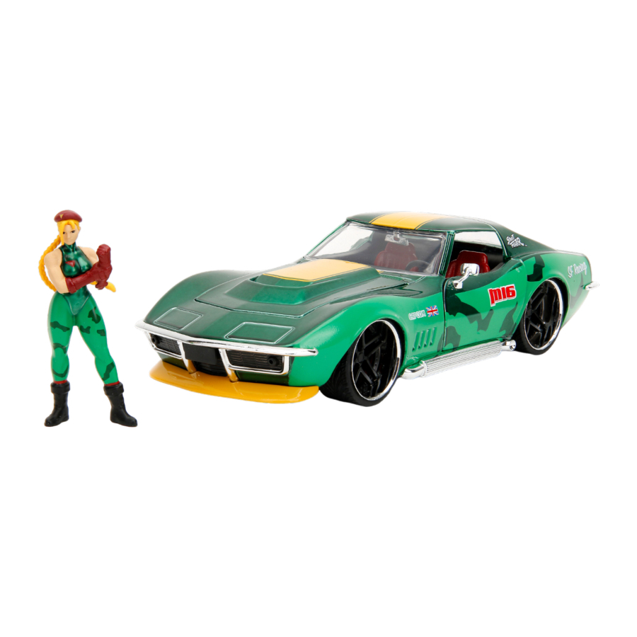 Jada Diecast 1:24 Street Fighter Stingray 1969 With Cammy Figure