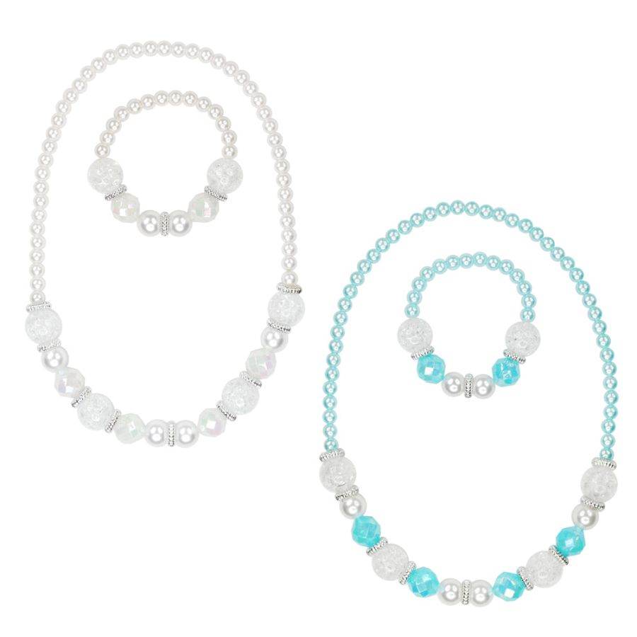 Snow Princess Necklace & Bracelet Set