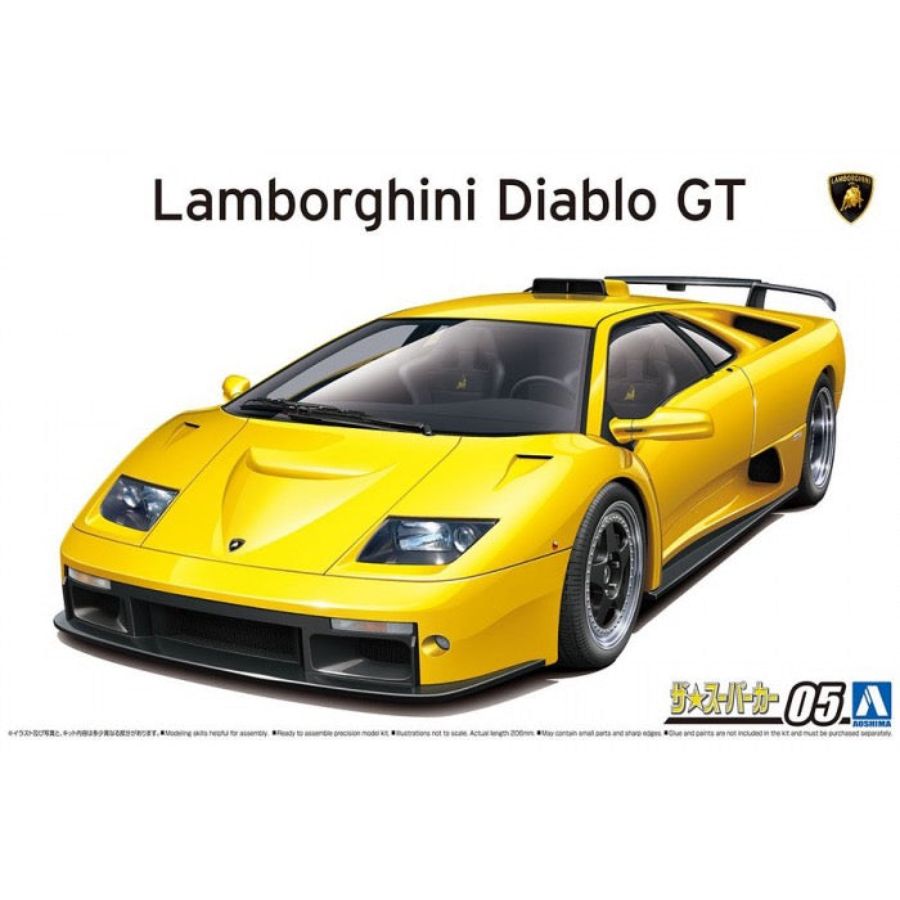Aoshima Model Kit 1:24 Lamborghini Diablo GT 99