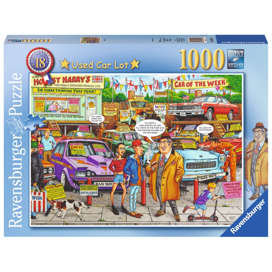 Ravensburger Puzzle 1000 Piece Used Car Lot
