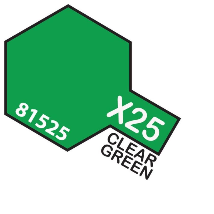 Tamiya Mini Acrylic Paint X25 Clear Green