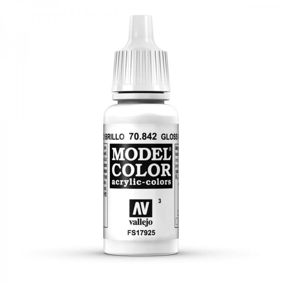 Vallejo Acrylic Paint Model Colour Gloss White 17ml