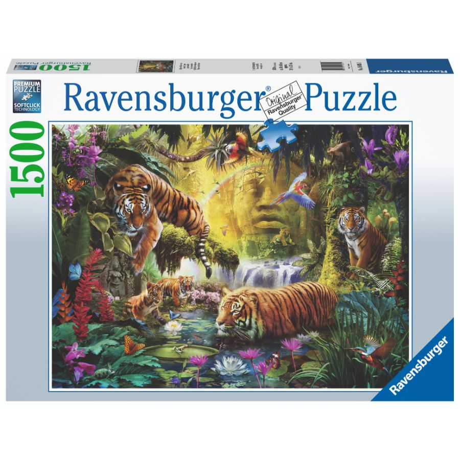 Ravensburger Puzzle 1500 Piece Tranquil Tigers