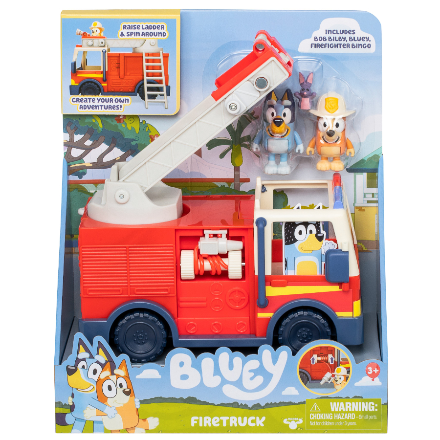 Bluey Firetruck With Figures & Accessories