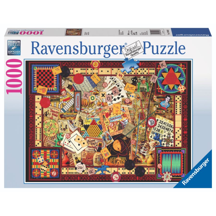 Ravensburger Puzzle 1000 Piece Vintage Games