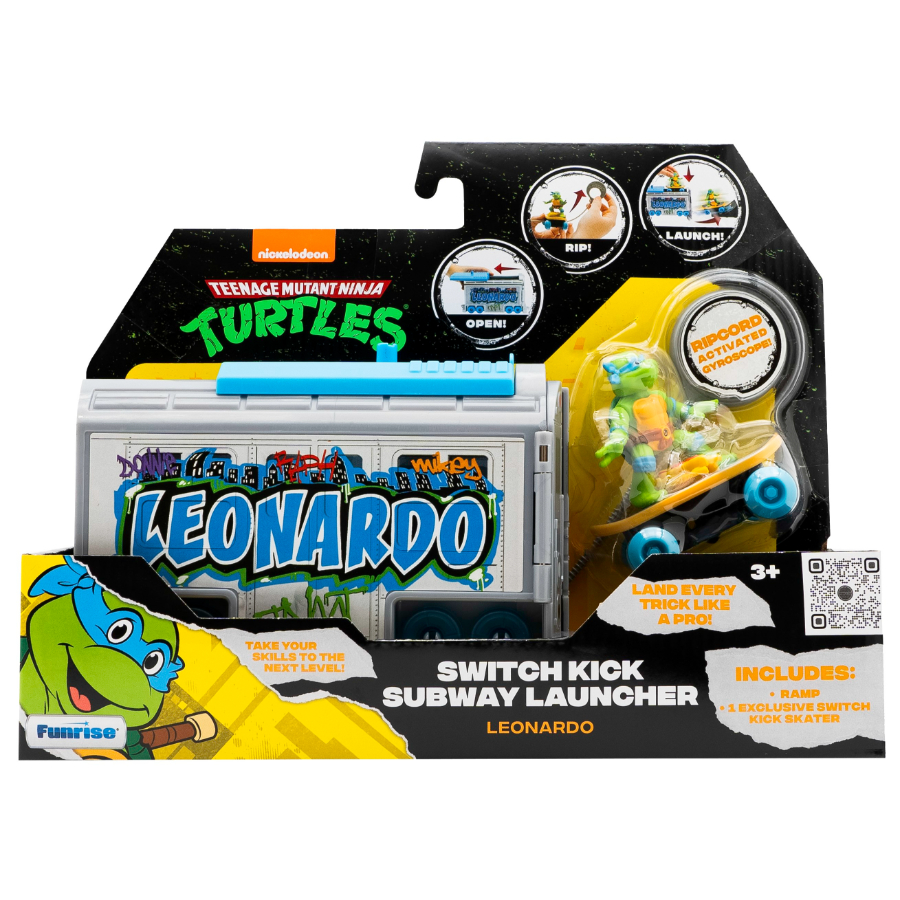 Teenage Mutant Ninja Turtles Switch Kick Subway Launcher Assorted