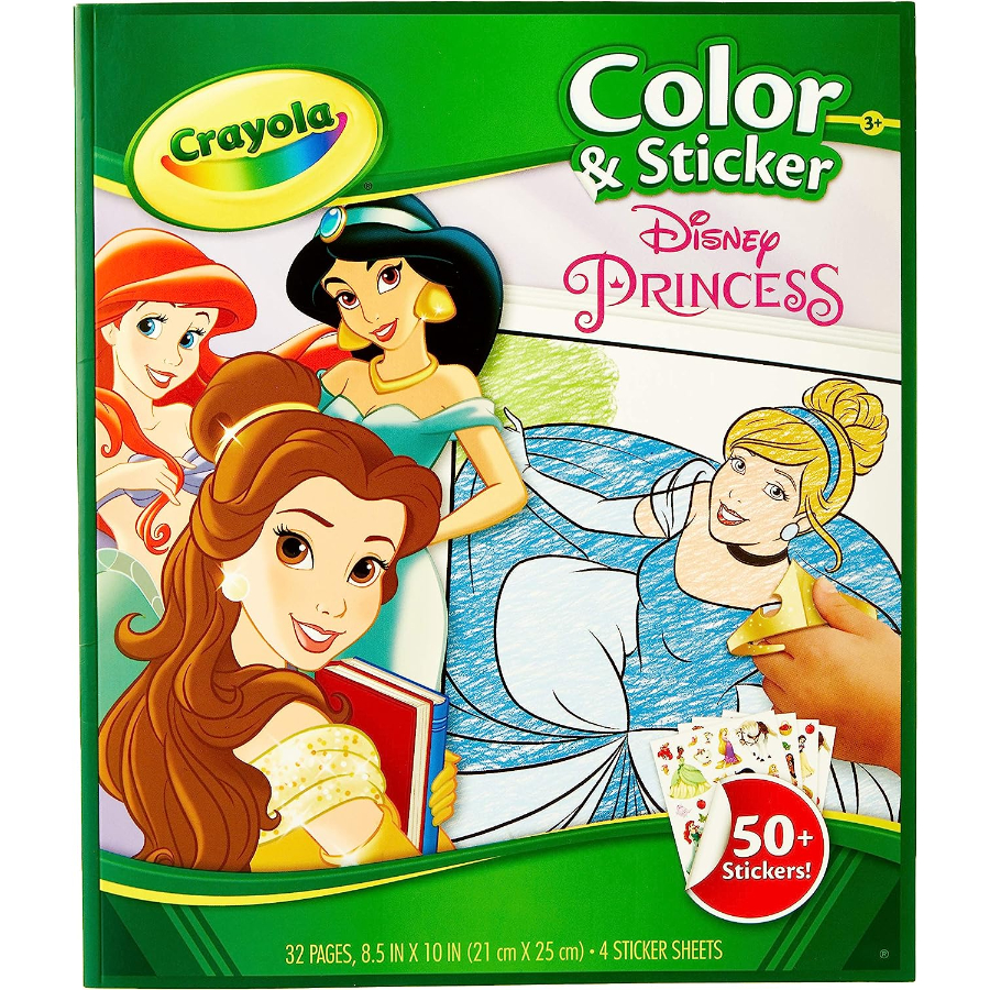 Crayola Colour & Sticker Book Disney Princess