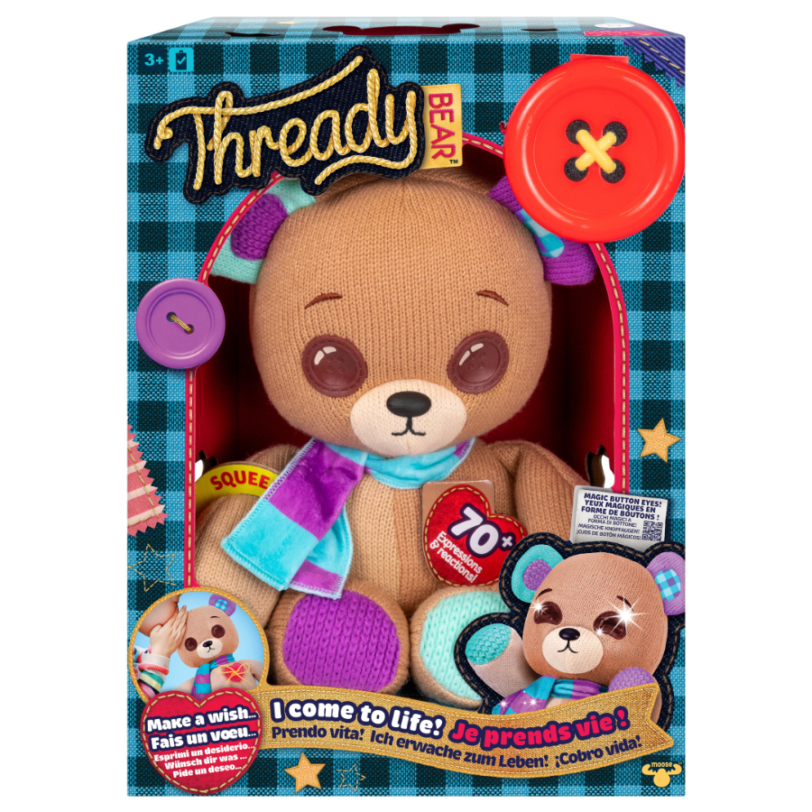 Thready Bear Interactive Plush Bear