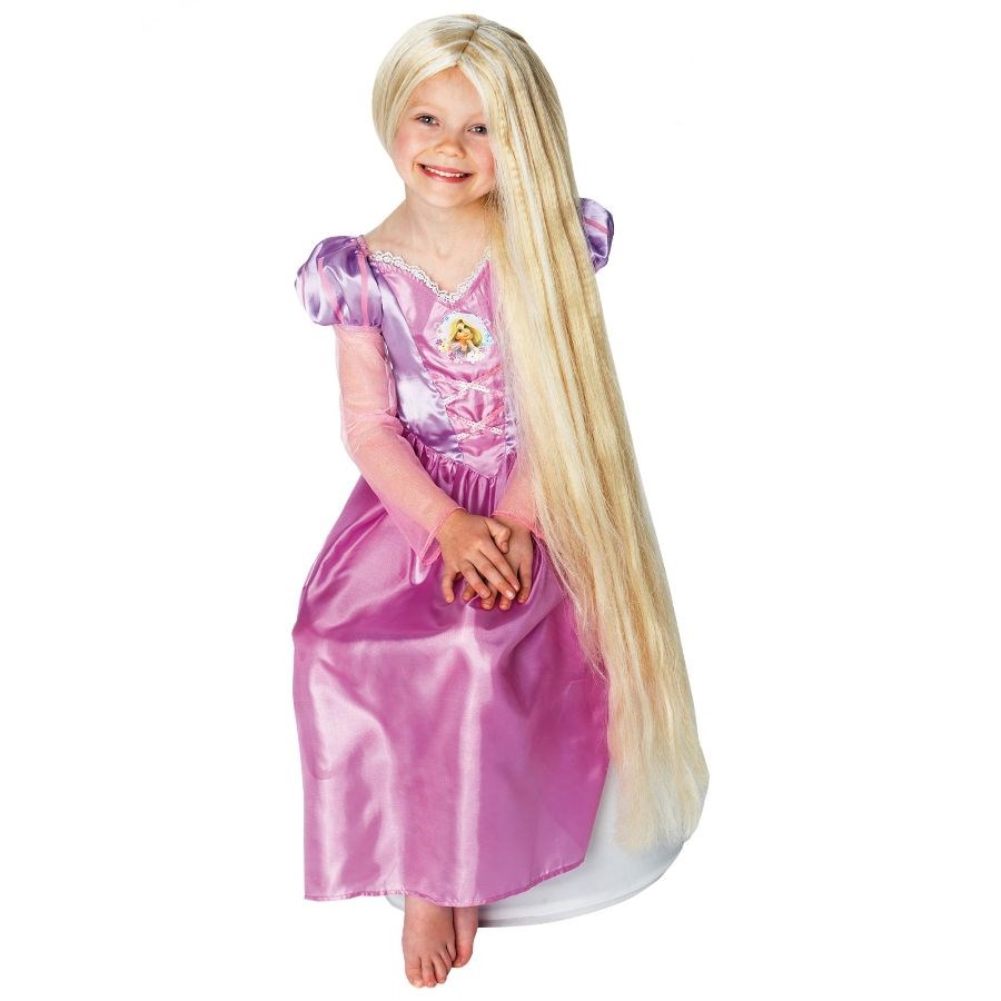 Disney Princess Rapunzel Kids Dress Up Glow In The Dark Wig