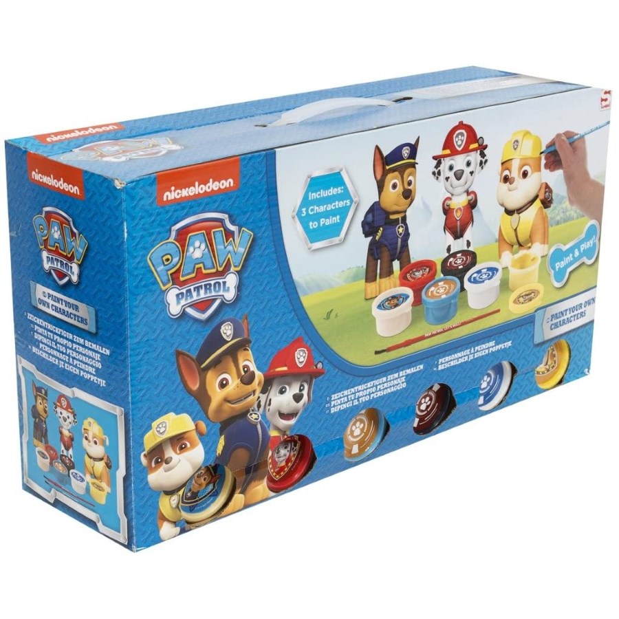 Paw Patrol Paint & Style Characters 3 Pack Blue