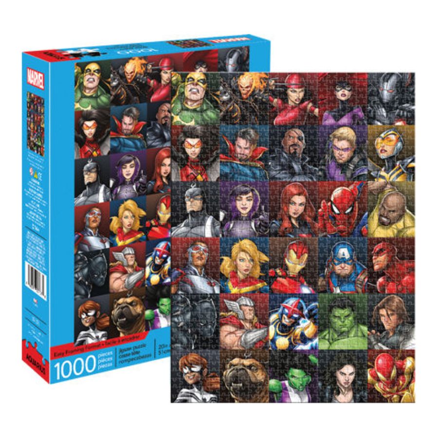 Marvel Heroes Collage 1000 Piece Puzzle
