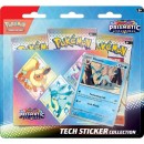 Pokemon TCG Scarlet & Violet Prismatic Evolutions Tech Sticker Collection Including 3 Booster Packs