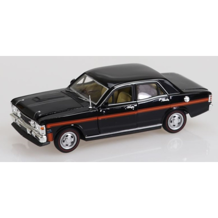 DDA Diecast 1:32 Ford XW GTHO Black With Orange Stripes