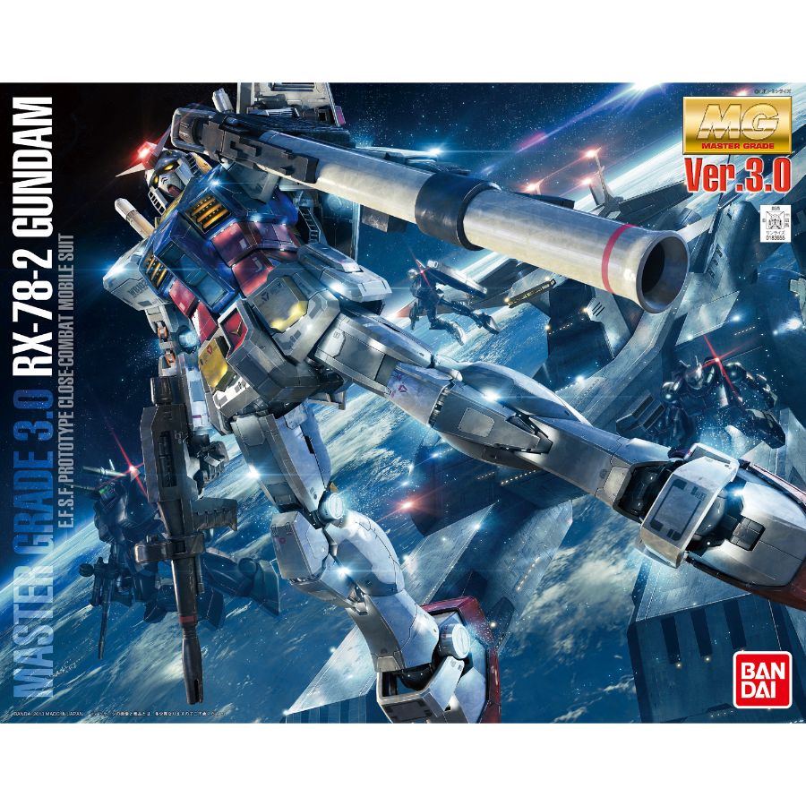 Gundam Model Kit 1:100 MG RX-78-2 Gundam Ver 3