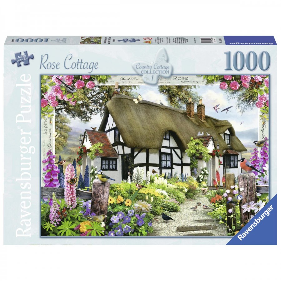 Ravensburger Puzzle 1000 Piece Rose Country Cottage