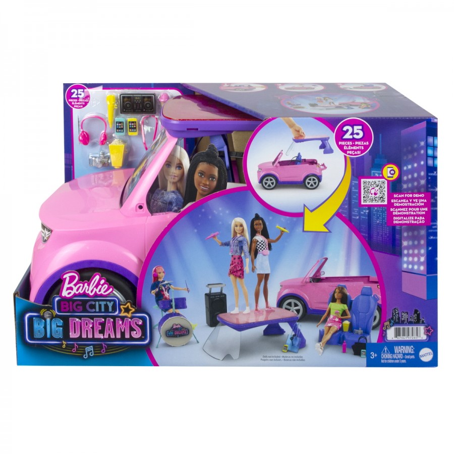 Barbie Big City Big Dreams Car Playset & Accessories