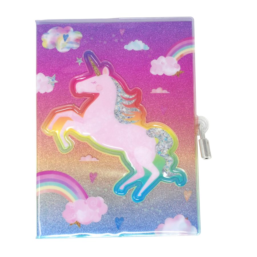 Unicorn 3D Lockable Diary
