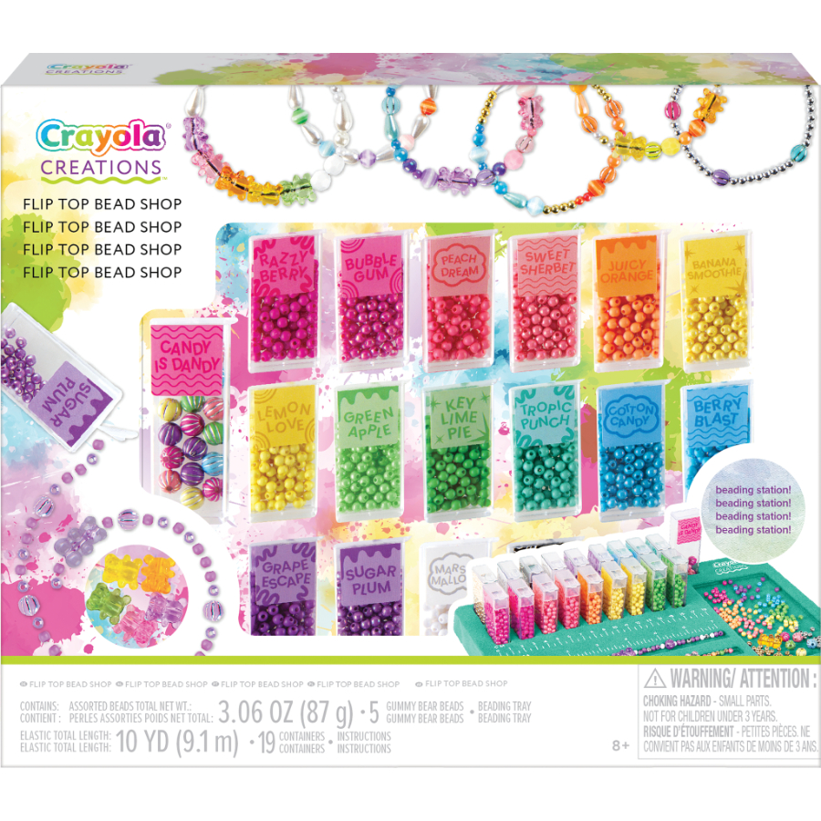 Crayola Creations Flip Top Bead Shop Jewelry Kit