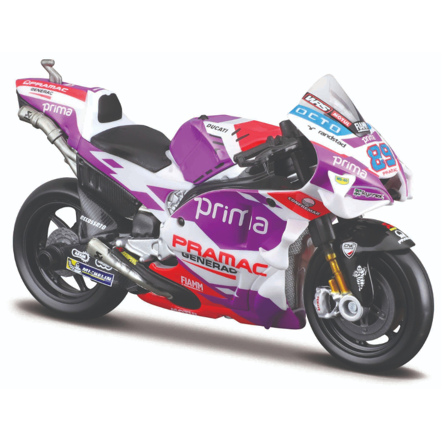 Maisto Diecast 1:18 Moto GP 2022 Ducati Pramac Racing Martin & Zarco