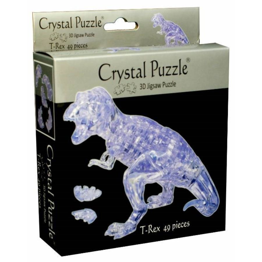 Crystal Puzzles Clear T Rex