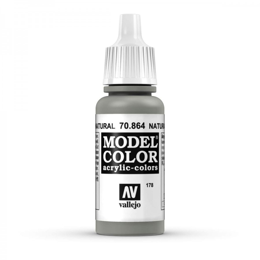 Vallejo Acrylic Paint Model Colour Metallic Natural Steel 17ml