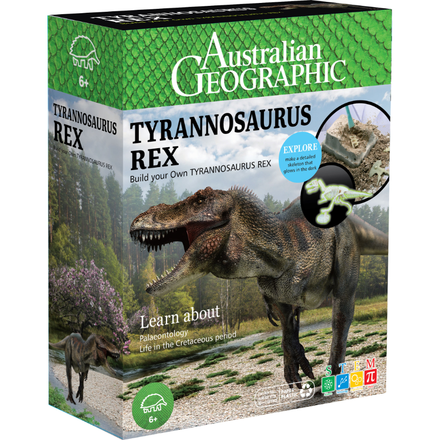Australian Geographic Tyrannosaurus Rex Dig Build & Learn Kit