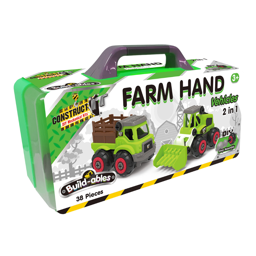 Construct It Buildables 2 In 1 Farm Hand Set